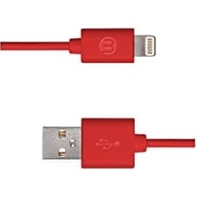 Mi-Ça Home Mojue 3DK34 Lightning Şarj Kablosu, 1 Metre,kırmızı