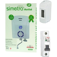 Feyza Design Pratik Mutfak Tipi Şofben Sıgorta ve Kutusu (Montaj Hariç)