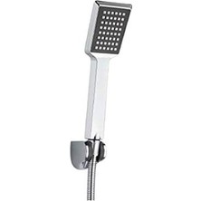 Mi-Ça Home Tema Arya 1 Fonksiyonlu Askılı Duş Seti Kireç Kırıcı Özellikli Sade Şık Tasarım 150-190CM Ince Çift Kenetli Örgülü Duş Spirali