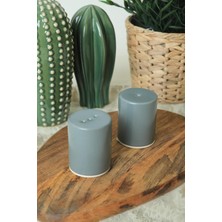 Mi-Ça Home Keramika Mat Yeşil Stackable Tuzluk/biberlik 6 cm