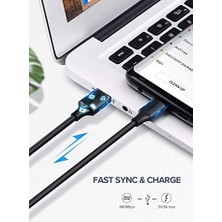 Mi-Ça Home USB Type-C Şarj ve Data Kablosu, 1 Metre, Beyaz