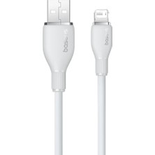 Mi-Ça Home Pudding Hızlı Şarj Özellikli Lightning Kablo 2.4A, 1.2 Metre, Beyaz