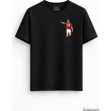Rabona Fashion Johan Cruyff "total Futbol" Ikonik Tasarım %100 Pamuklu Beyaz Tişört - Hollanda Efsanesi