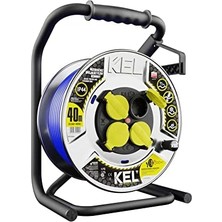 Mi-Ça Home Kel 99463 Ağır Hizmet Tipi Uzatma Kablosu 40M, 3x2.5 Mm2