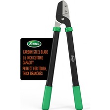 Mi-Ça Home Scotts 21 Inç Anvil Lopper - Teflon Kaplı Karbon Çelik Bıçaklı Ağır Hizmet Tipi Şube Kesici, 3,8 cm Kesme Kapasitesi ve Konforlu Kavrama Kolları, Kuru, Sert, Kalın Dallar Için