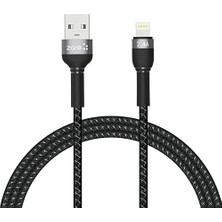 Mi-Ça Home Shira Serisi Lightning USB Kablo 1 Metre Siyah
