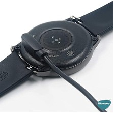 Mi-Ça Home Haylou Solar LS05 Için Manyetik USB Şarj Kablosu Siyah [solar LS05 ile Uyumlu Şarj Kablosu - Siyah]