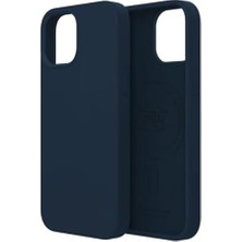 Mi-Ça Home Labs 15 Pro Ile Uyumlu Kablosuz Şarj Destekli Rubber Fit Kılıf (Lacivert)