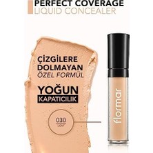 Mi-Ça Home Perfect Coverage Koyu Halka ve Ince Çizgi Karşıtı Doğal Bitişli Likit Kapatıcı No. 030 - Light - 8690604558063