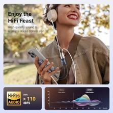 Mi-Ça Home USB C'den 3,5 mm Aux Adaptörüne Pd 60W Hızlı Şarj, 15 Için Manyetik USB Ses Kartı, Dizüstü Bilgisayar ve Kulaklık (Ctıa/omtp Standardı) Vb.