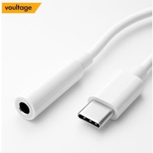 Mi-Ça Home Usb-C To 3.5mm Jak Kulaklık Adaptörü - Dijital Dönüştürücü - Tüm Cihazlarla Uyumlu - Siyah - Kompakt Tasarım - Yüksek Kaliteli Ses - Taşınabilir