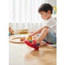 Kidessa 2246-AKINAL Unisex Bebek Figürlü Ultra Yumuşak Esnek Kaymaz Tabanlı Sandalet Terlik - NKT02246-KIRMIZI-21-22
