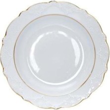 Mi-Ça Home Porland Hazan Altın Yaldız Çukur Tabak 22CM