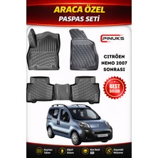 PINUKS Cıtroen Nemo 2007 Araca Özel Havuzlu  5d  Oto Paspas Seti Pro Seri