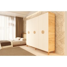 Metalia Gm 1006 6 Kapaklı Ayaklı Bohem Gardırop