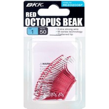 Bkk Red Octopus Beak 50 Adet Olta Iğnesi 6/0