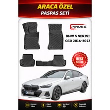 PINUKS Bmw 5 Serısı G30 2017 ve Sonrası Araca Özel Havuzlu  5d  Oto Paspas Seti Pro Seri
