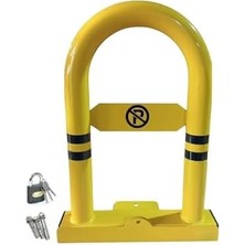 Mi-Ça Home Kilitli Katlanır Otopark Yatar Bariyeri – Çelik Engeli – Araç Demiri – Sarı Güvenlik Bariyeri