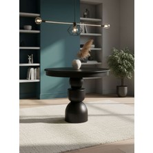 Gazzini Furniture Orbis Açılır Yuvarlak Ahşap Yemek Masası 100X100