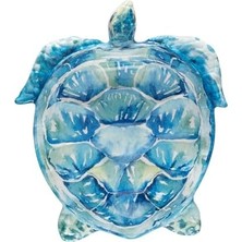 Mi-Ça Home Madame Coco Colleta Tabak Orta Boy Mavi/beyaz