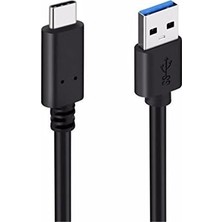 Mi-Ça Home AL-4645 Type C USB 3.1 Veri Aktarım Şarj Kablosu 1 Metre, Siyah