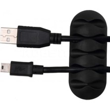 Mi-Ça Home - 3 Adet 5 Kanallı Kablo Tutucu Sabitleyici