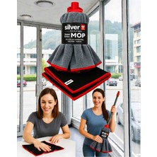 PremiumPort Ikili Mikrofiber Temizlik Seti, Shadow Bez ve Süper Emici Mop Ucu 55X105 cm