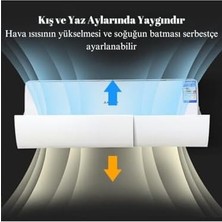 Mi-Ça Home Ayarlanabilir Split Klima Deflektörü Hava Yönlendirme Dağıtma Aparatı Klima Perdesi