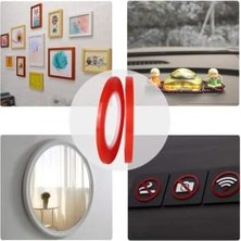 Mi-Ça Home Çift Taraflı Bant Şeffaf Silikonlu Su Geçirmez Akrilik Montaj Bandı (5 mt x 10 Mm)