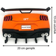 My Craft 3D MYCRAFT3D Gt Araba Tasarımlı Duvar Anahtarlığı 3D Baskı Dekoratif Anahtar Askısı - Gt Araba Figürlü Hediyelik