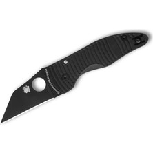 Spyderco Microjimbo Salt Black G-10 Cpm Magnacut Black Blade Plainedge Çakı