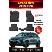 PINUKS Cupra Ateca 2022 Araca Özel Havuzlu  5d  Oto Paspas Seti Pro Seri