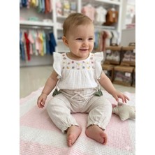 Babydoll 2li Takım Via Yeşil-Ekru