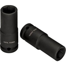 Mi-Ça Home Ceta Form Cetaform C64-H11XCET 1/2 Sürücü 6-Nokta Darbeli Derin Soketler A/f(Mm) 11 L(Mm) 78 1 Gümüş