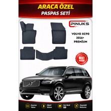 PINUKS Volvo XC90 2024 Araca Özel Havuzlu  5d  Oto Paspas Seti Pro Seri