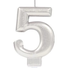 Uravas Store 5 Rakam Mum Gümüş Renk