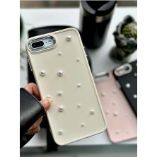 Mi-Ça Home 7 Plus ve 8 Plus Uyumlu Pearl Oyuncak Tasarımlı Esnek Silikon Kılıf - Krempearl