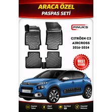 PINUKS Cıtroen C3 Aırcross 2024 Araca Özel Havuzlu  5d  Oto Paspas Seti Pro Seri