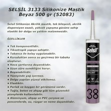Mi-Ça Home Silikonize Mastik Beyaz 500 gr (52083) (1)