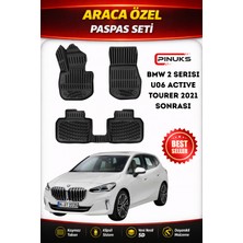 PINUKS Bmw 2 Serisi U06 Active Tourer 2021+ Plug-In Hybrit Araca Özel Havuzlu  5d  Oto Paspas Seti Pro Seri
