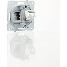 Mi-Ça Home Tekli Nümeris Cat3 Mekanizma+Düğme Kapak