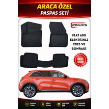 PINUKS Fıat 600 Elektrikli 2023 Sonrası Araca Özel Havuzlu  5d  Oto Paspas Seti Pro Seri