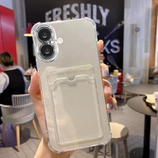 Mi-Ça Home Ggm Giyim & Aksesuar 16 ile Uyumlu Şeffaf Yapıya Sahip Arka Ksımında Kartlık Bölmeli Kolay Kullanım Sağlayan Telefon Kılıfı (Şeffaf)