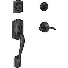 Mi-Ça Home Camelot Tek Silindir Tutma Kolu ve Sol El Vurgulu Kol, Mat Siyah (F60 Cam 622 Acc Lh)