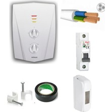 Feyza Design C 3300 Şofben 9 mt Kablolu Tam Takım Set, Montaj Hariç