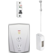 Feyza Design C3300 8000W Banyo Şofbeni Seti, Sigorta ve Kutusu Ile, Montaj Dahil