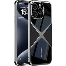 Mi-Ça Home 15 Pro Max Kılıf Ultra Ince Kamera Korumalı Pc + Deri Arka Yüzey X-Pro Kapak-Siyah