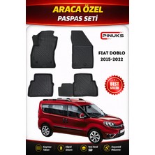 PINUKS Fıat Doblo 2019  Araca Özel Havuzlu  5d  Oto Paspas Seti Pro Seri
