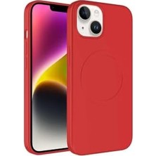 Mi-Ça Home 13/14 ile Uyumlu Kılıf - ile Uyumlu Şarj Özellikli, Kırmızı Silikon Kapak - Plas - Darbeye Dayanıklı, Yumuşak Koruma