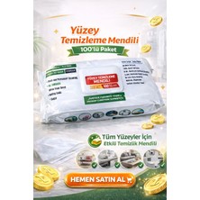 Güzelyüz Avm Yüzey Temizlik Havlusu Mendili 100 Adet Golden Tüm Yüzeyler Için Etkili Temizlik